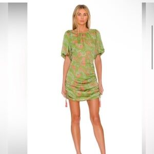 🔥 NWT 🔥 CLEOBELLA Revolve Kamila Mini Dress in Abstract Print Size XS 💕